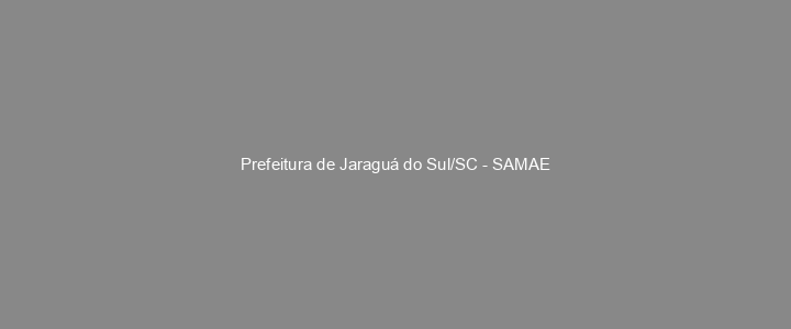 Provas Anteriores Prefeitura de Jaraguá do Sul/SC - SAMAE
